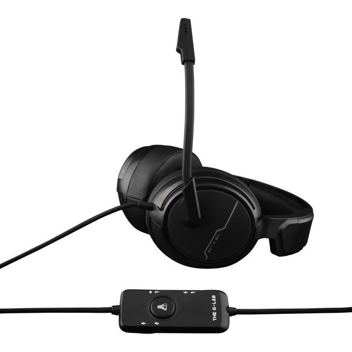 THE G-LAB Korp Thallium Headset with Mic Gaming - 7.1 Digital Sound - PC Compatible, PS4