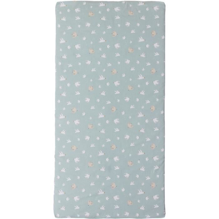 Over the sea nomadic mattress - 120 x 60 x 4 cm - Blue - TINEO