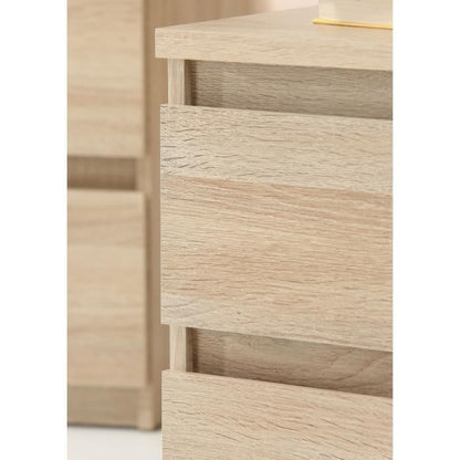 Chelsea 3 -drawer dresser - Chene color - L 77.2 x D 42 x H 79.9 cm