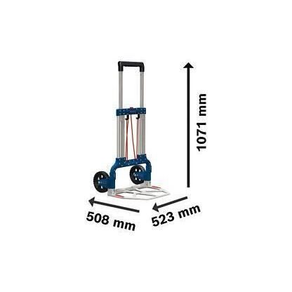 Bosch Professional folding transport hand truck for L-Boxx, 125kg floor capacity - 1600A001SA