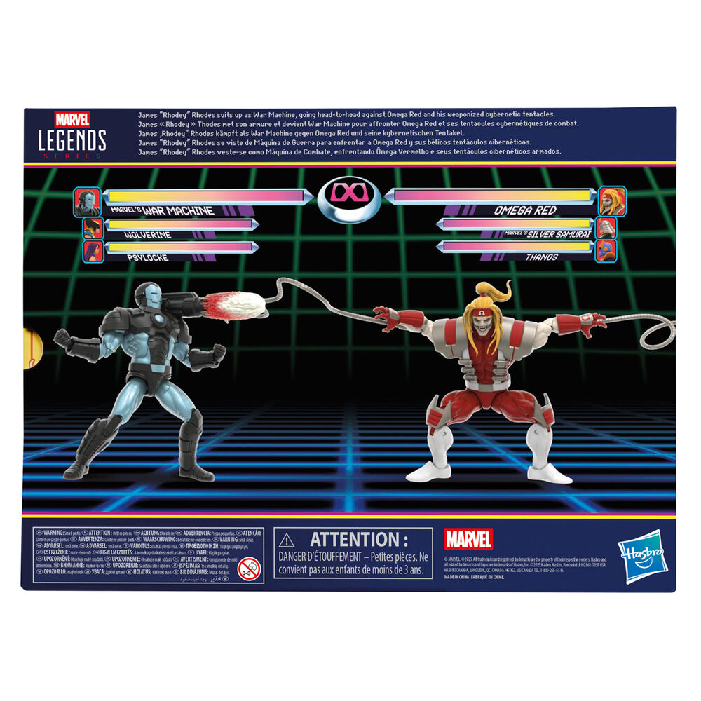 Marvel Legends Series Gamerverse Marvel's War Machine vs Marvel's Omega Red blister 2 figures 15cm