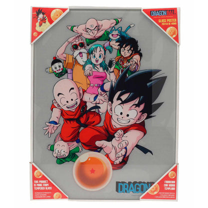 Dragon Ball characters glass poster