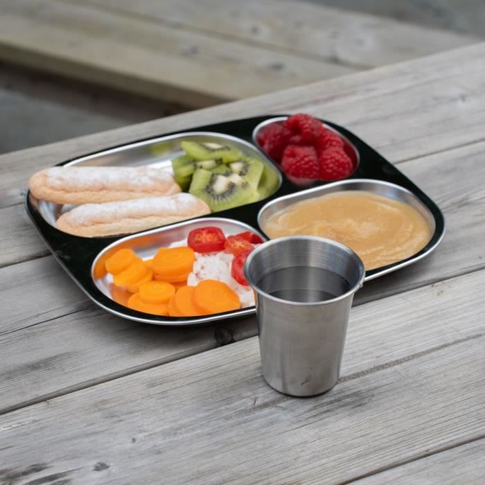 Compartmentalized tray - THERMOBABY - 4 compartments - BPA-free - Stainless steel