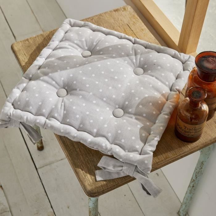 Quilted seat - TODAY - CHARME - Constance print - 40 x 40 cm