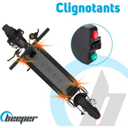 Electric scooter with alarm 10 Inches - BEEPER - MAX FX10-G2-8 - 500W - 48V - 8Ah