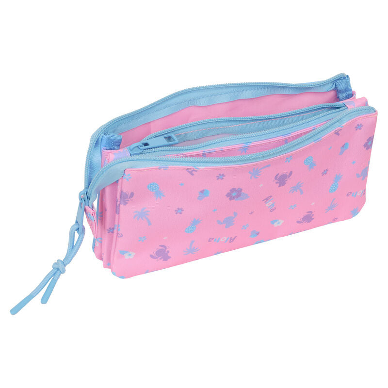 Disney Stitch Bright triple pencil case