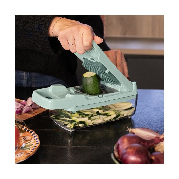 Multifunction mandolin - Livoo - MEN435 - 8 stainless steel blades - 1.5 L collection tray - Safe to use