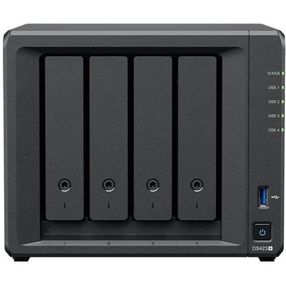 Desktop Nas Synology - 4 Bays - Quad Core - 1.4 GHz - 2 GB of RAM