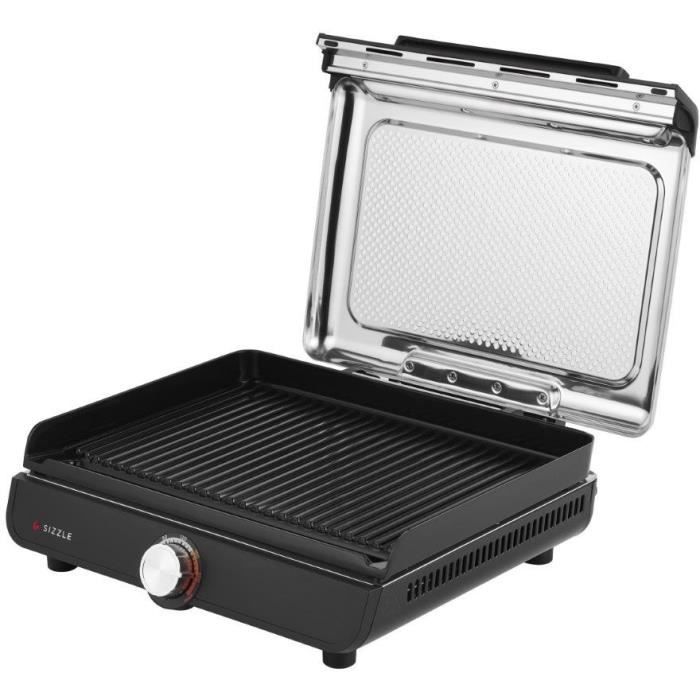 Indoor grill and plancha - NINJA - Sizzle GR101EU - 34 x 8 x 13.5 cm - Black