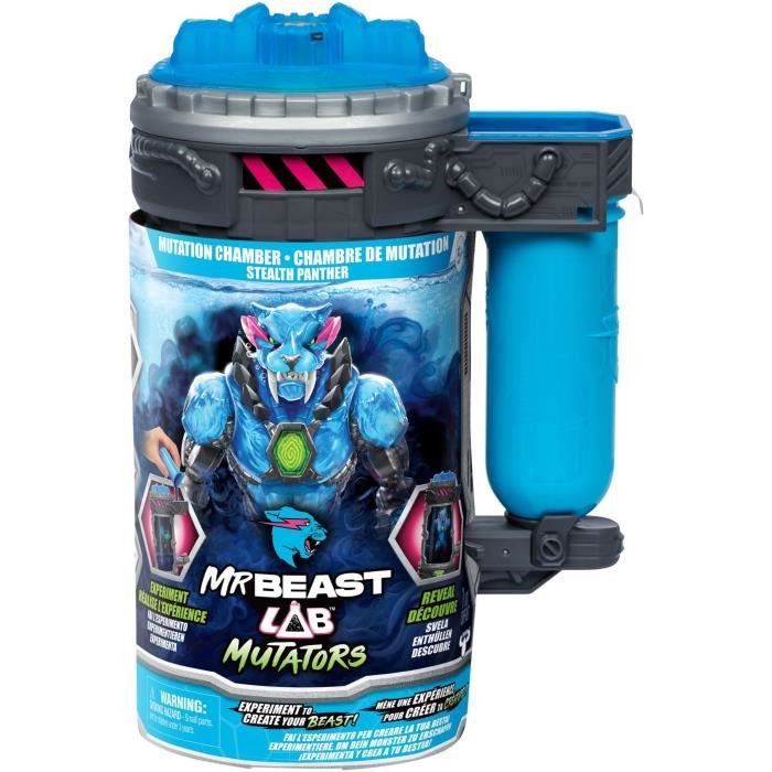 Action figure - MRBEAST LAB - Stealth Panther - 13 cm - Translucent blue body - 20 points of articulation