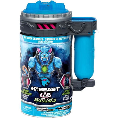 Action figure - MRBEAST LAB - Stealth Panther - 13 cm - Translucent blue body - 20 points of articulation