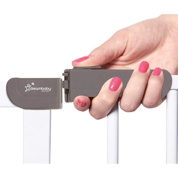 Safety Gate - DREAMBABY - AVA - Pressure Mounted - 61-68 x 76 cm - Double Locking - White