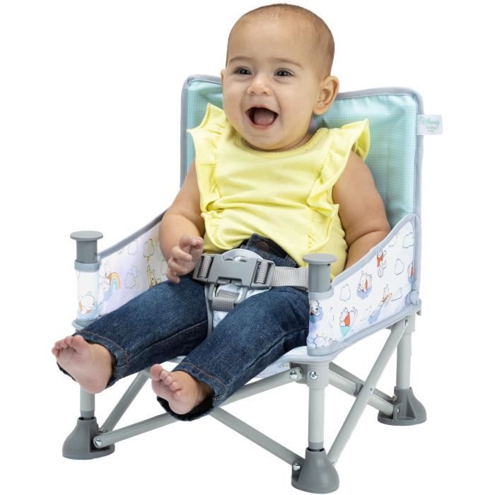 DISNEY BABY Winnie the Pooh Booster Chair, Pop 'n Sit Booster, Indoor, Outdoor, Practical and Compact, Quick Fold,
