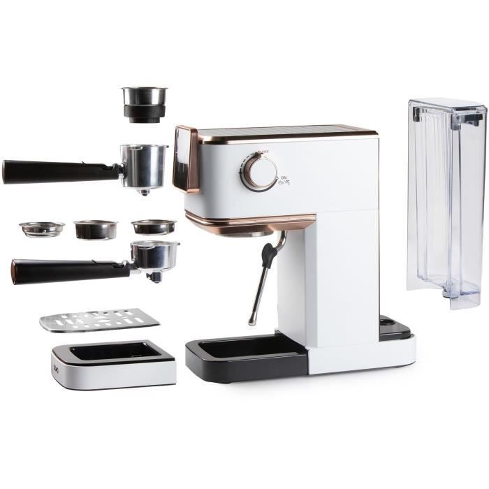 3-in-1 espresso machine - DOMO - DO746K - 1350 W - 20 Bar - White / Pink