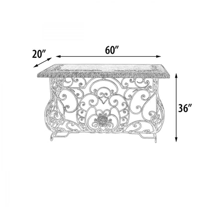 Peruvian Forged Iron Console