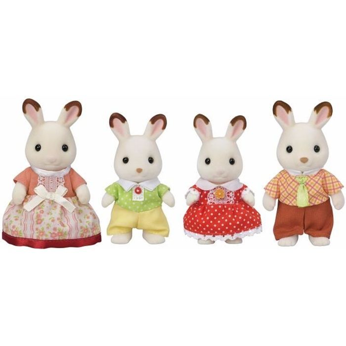 The Chocolate Rabbit Family - Sylvanian Families - 5655 - From 3 years old