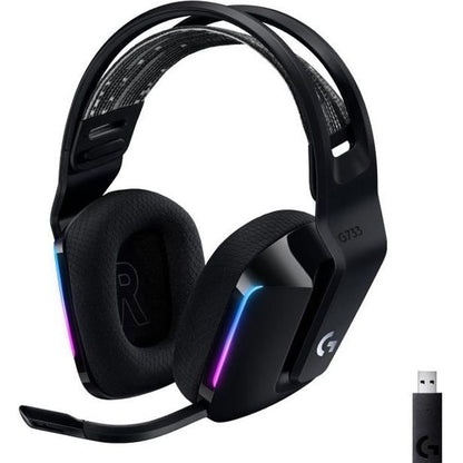Gaming Headphones - Wireless - LOGITECH G - G733 LIGHTSPEED - Black
