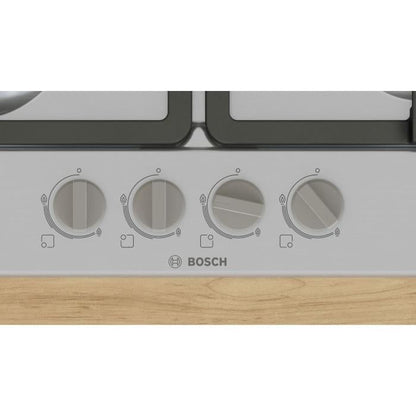 Gas hob - BOSCH Series 4 - 4 burners - 52 x 58.2 x 4.5 cm - PGP6B5K90 - Stainless steel