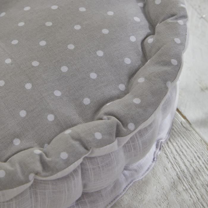 Round floor cushion - TODAY - CHARME - Constance print - 40 x 12 cm