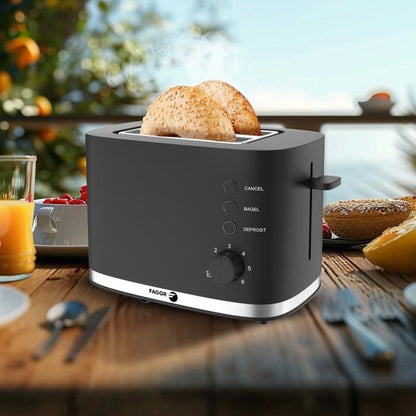 Toaster - FAGOR - FG250 - 4 functions: Bagel, Reheat, Cancel, Defrost