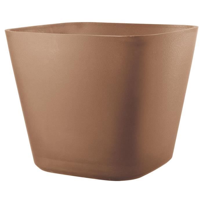 Square flower pot - DEROMA - Origin - 12 L - Terracotta