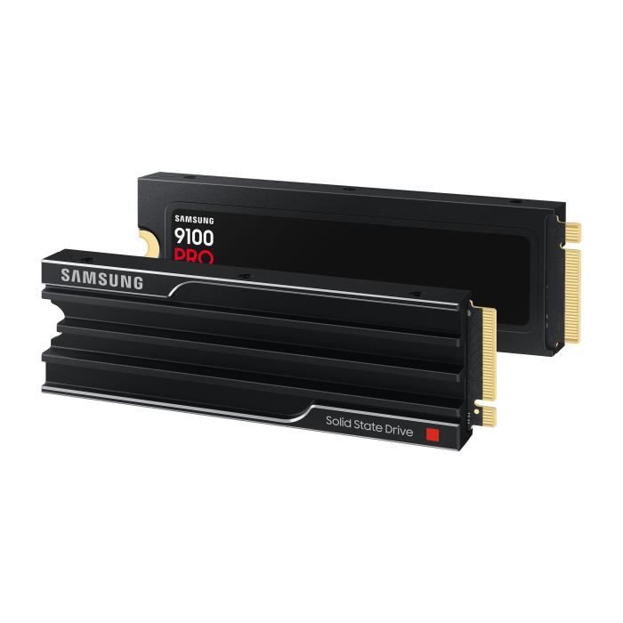 Samsung - Internal SSD - 9100 PRO with NVMe M.2 PCIe 5.0 x4 heatsink - 2TB - Read speed up to 14,800MB/s - MZ-VAP2T0CW