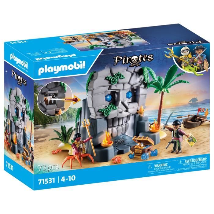 PLAYMOBIL 71531 Pirate Treasure Island and Sea Monster - Pirates