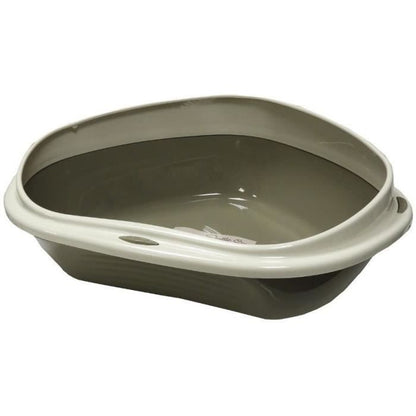 AIME Litter box with corner litter - 58 x 48 x 20,5 cm - For kittens