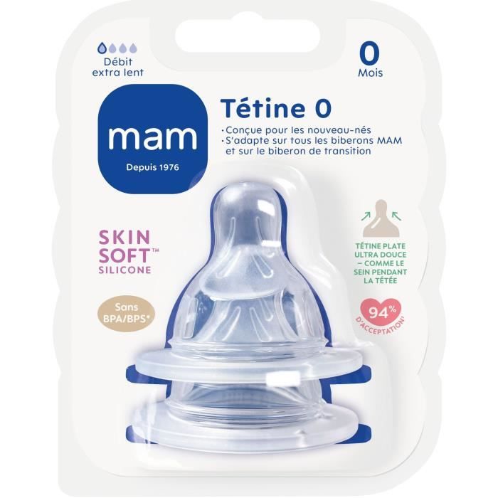 MAM Teat Flow 0 Extra Slow - Silicone