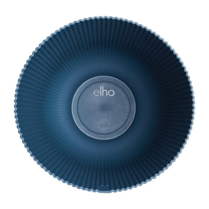 Flower pot - Elho - Vibes Fold Coupe - Blue - L 30 x W 29.5 x H 45 cm - Indoor - 100% recycled