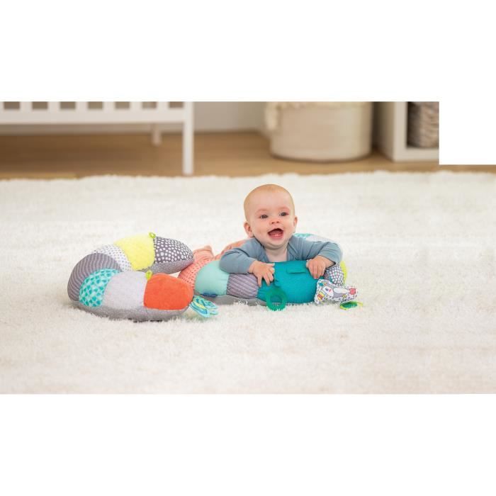 2-in-1 Infantino Tummy Time activity cushion