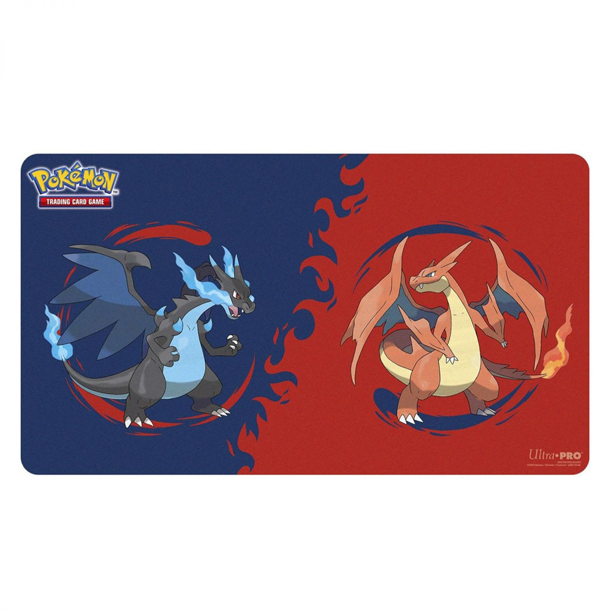 Pokemon TMG Mega Charizard X and Y Playmat | 24 x 13.5 Inches