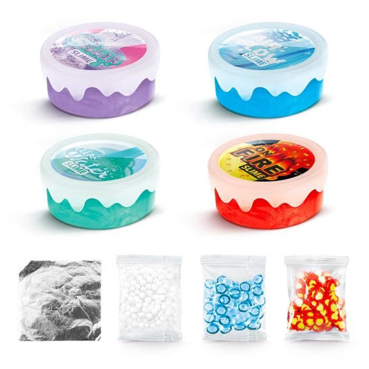 Canal Toys - SO SLIME DIY - Xtra Sensation Multipack - With 4 sensation slimes and decorations - SSC 308