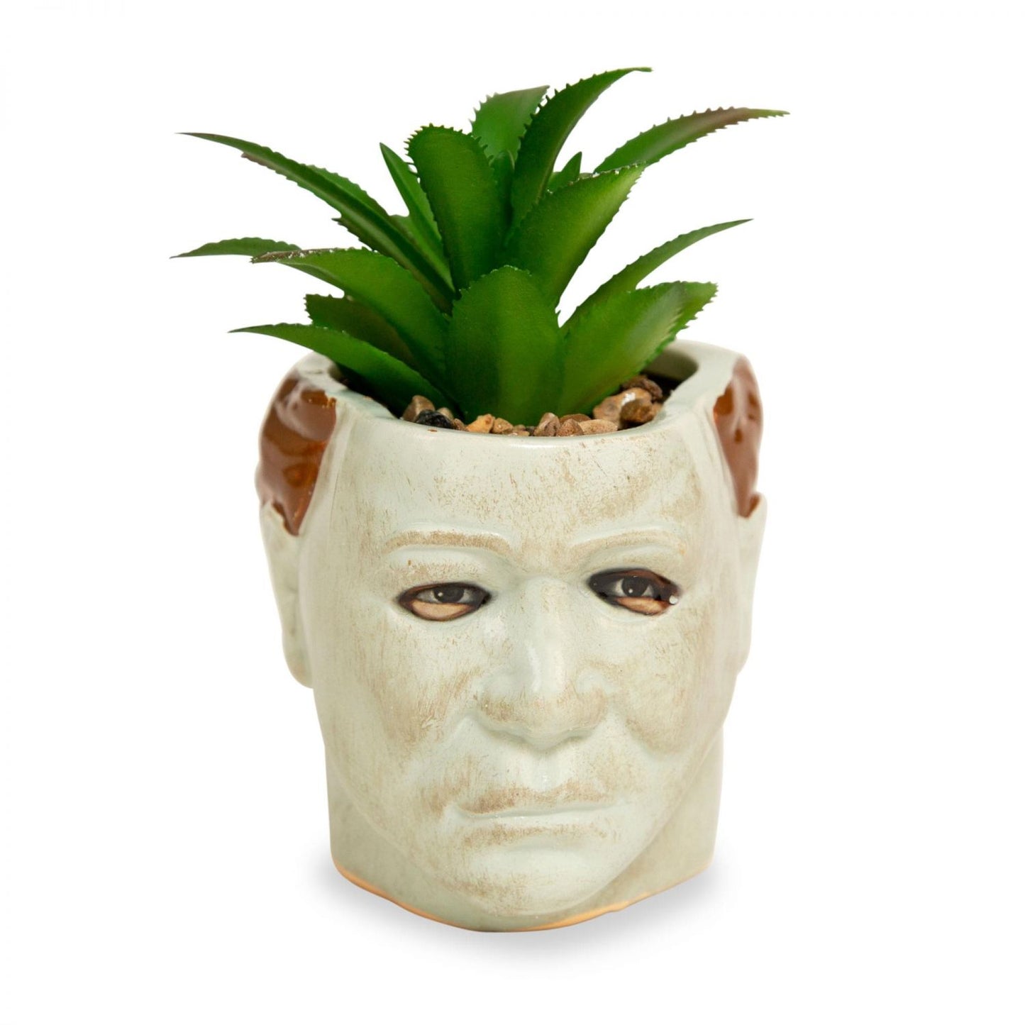 Halloween Michael Myers 3-Inch Ceramic Mini Planter With Artificial Succulent