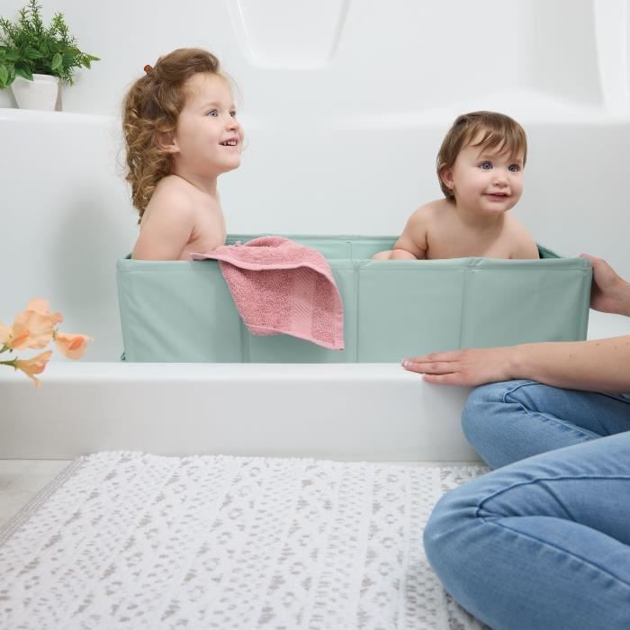 Foldable baby bath - INGENUITY - Portable - Waterproof lining - Easy to clean
