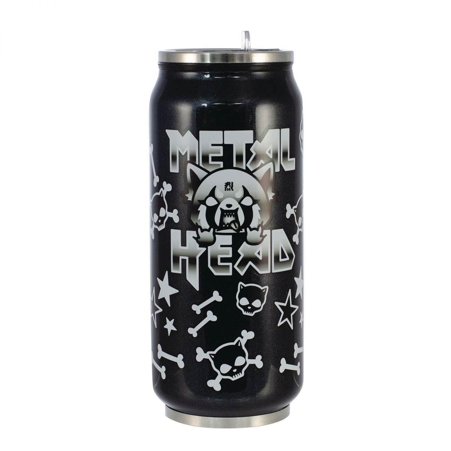 Aggretsuko Metal Head 12oz Insulated Stainless Steel Travel Can