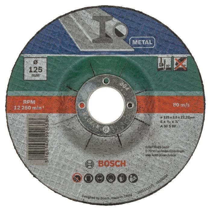 BOSCH Accessories - disc 125 x 2.5 steel