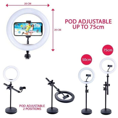 Canal Toys - 2-in-1 Video Studio with multicolored LED light ring, double function stand - Studio Creator - INF027