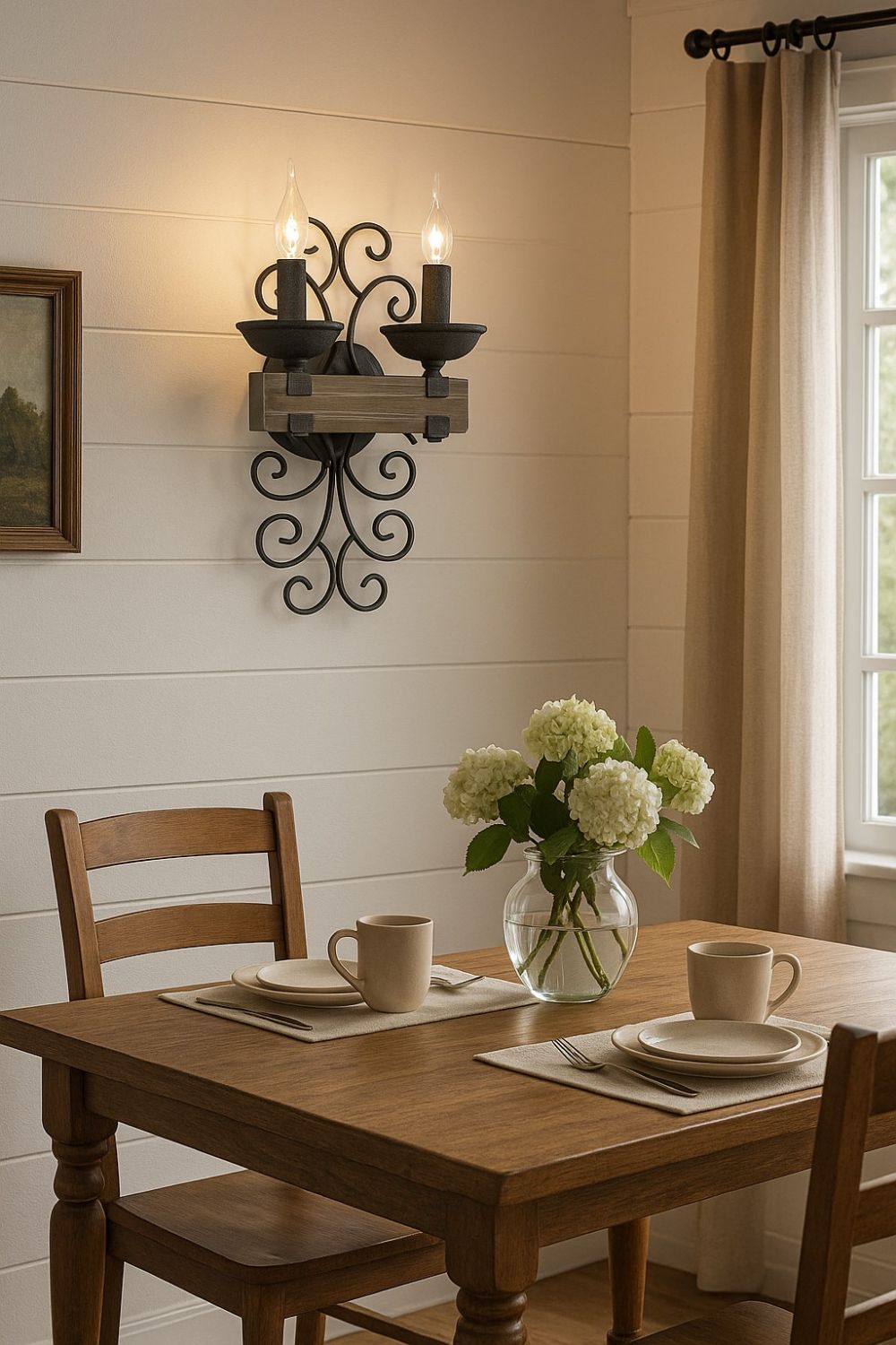 2 Pack Ridge Line Double Sconce