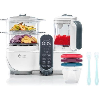 Babymoov Nutribaby Pack ( +) White & 3 Babybols 180ml + 2 spooners - Ideal for diversification