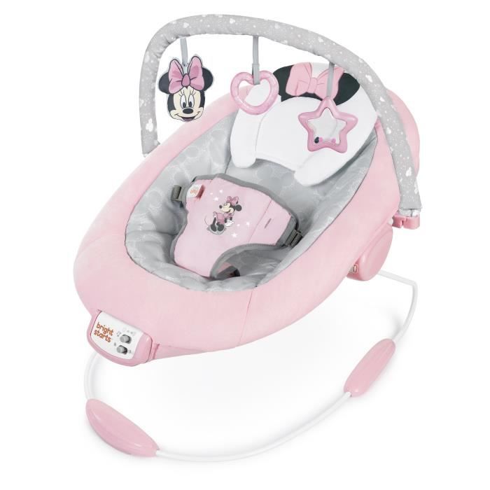 BRIGHT STARTS - Minnie Mouse vibrating lounger Rosy Skies
