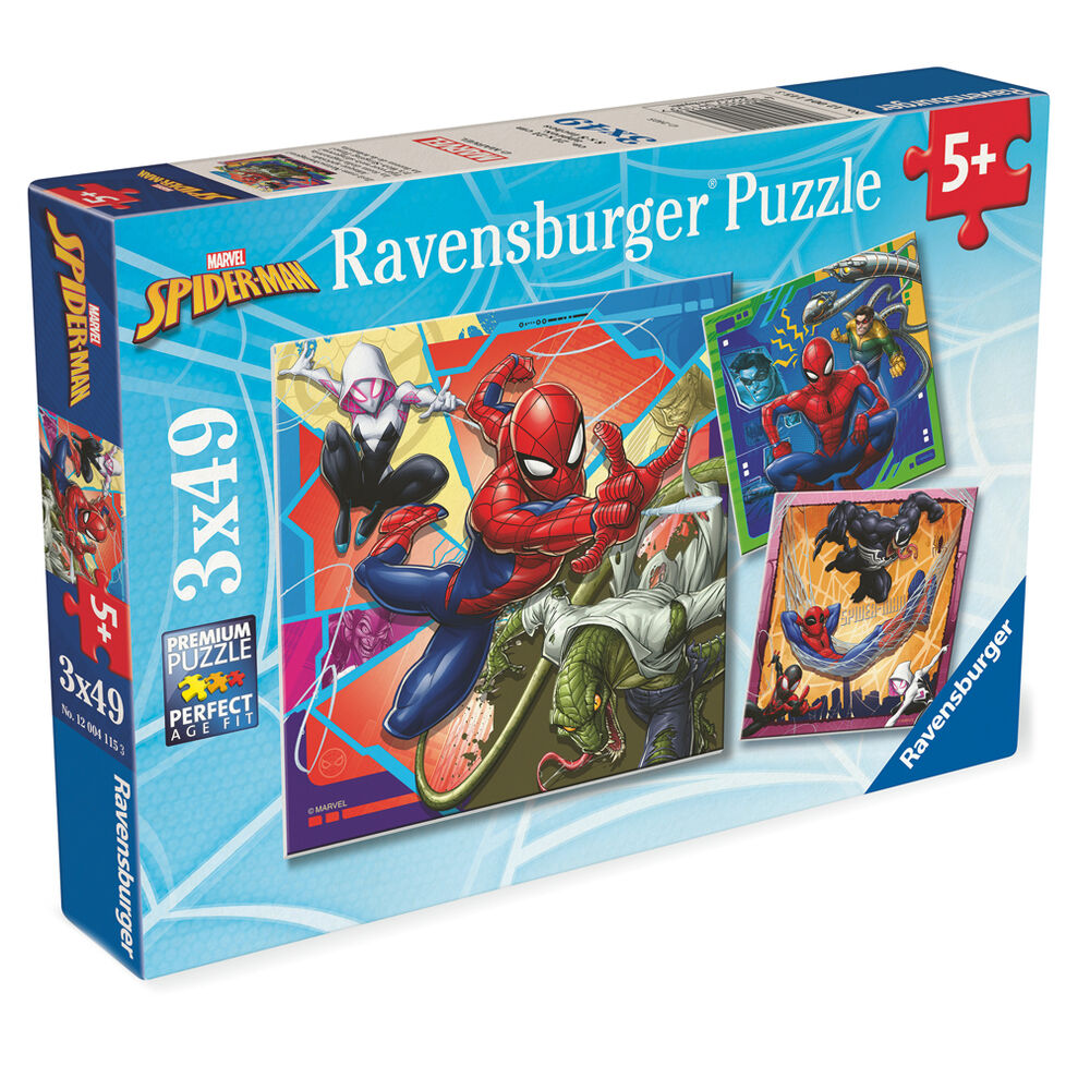 Marvel Spiderman puzzle 3x39pcs