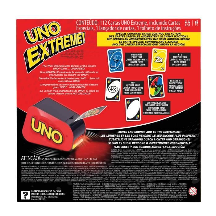 Mattel Games - Uno Extreme - Family Card Game - Ages 7 and up