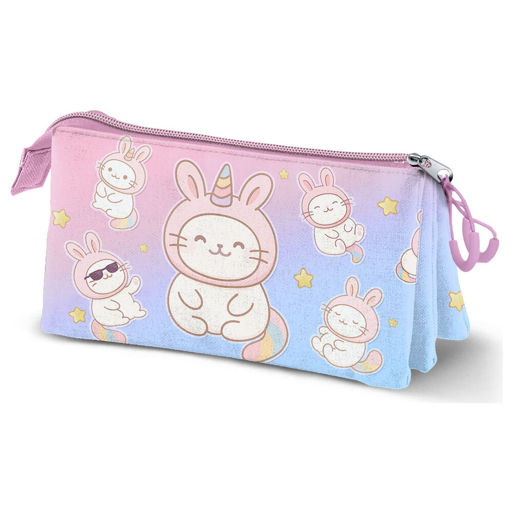 Oh My Pop! Bunicat triple pencil case