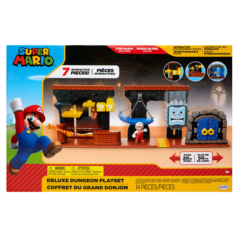 Mario Bros Deluxe Dungeon Playset