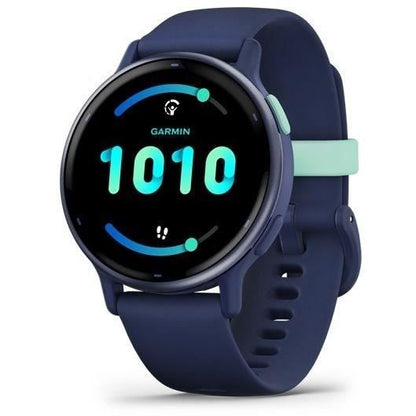 GPS Smartwatch - GARMIN - Vivoactive 5 - WiFi - 30.4 mm (1.2) - Metallic Blue with Blue Strap