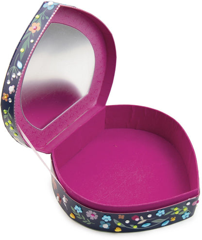 Sycomore - Heart jewelry box Dimensions: 20 x 6 x 18.5 cm to personalize