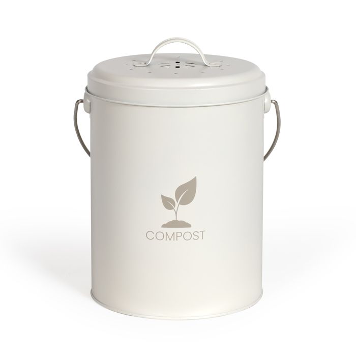 Livoo Cream Kitchen Compost Bucket 6L - MES154C