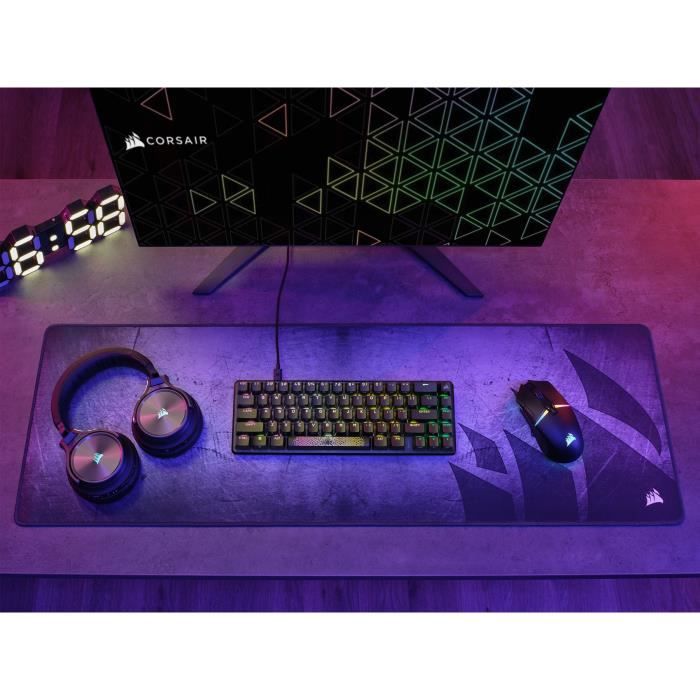 Optical and mechanical gaming keyboard - CORSAIR - K65 PRO MINI - RGB LED backlight - CORSAIR OPX switches - Black