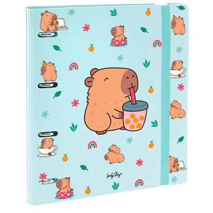 Capibara Blubble Tea Ring binder